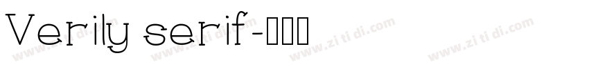 Verily serif字体转换